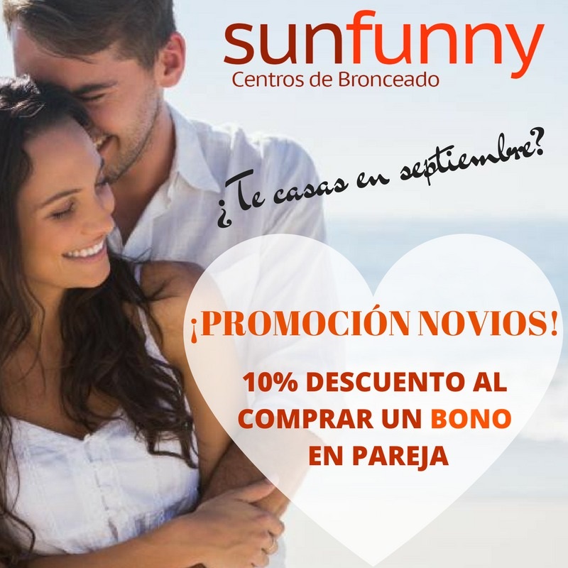 Promoción bronceado para novios